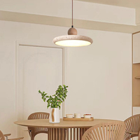 Luminaire suspendu en travertin Wabi Sabi, rond, en pierre, décoration de la maison, cuisine, lampe suspendue pour salle à manger
