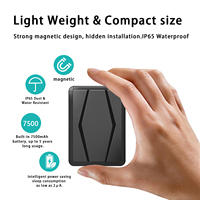 Traceur GPS 4G sans fil magnétique anti-perte W5Y/4G pour gestion de flotte, suivi PC en temps réel, carte SIM 4G, batterie 7500 mAh pour voitures et véhicules