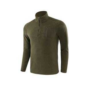 Long-Zipper Fleece Léger Stand-Collar Style Européen Hommes Hiver Camo-Vêtements Chasse Vestes De Pêche Avec Fermeture À Glissière - Product Image 2