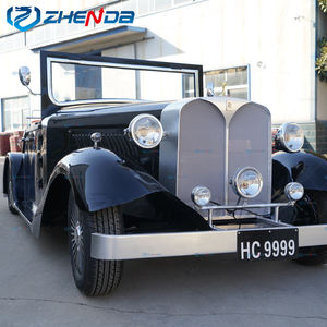 Auto Clásico Retro Vintage Negro, Auto de Lujo de Moda Retro Vintage, Auto Eléctrico de Estilo Vintage - Product Image 3