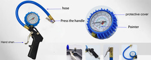 Auto repair dedicated digital tire pressure gauge ergonomic labor-saving grip integrated <b>inflation</b> and deflation function suitab - Product Image 3