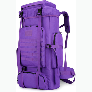 กระเป๋าเป้สะพายหลังลายพรางแบบทหาร สำหรับปีนเขา เดินป่า กีฬา ทำจากผ้าแคนวาส พร้อมระบบ MOLLE  ตัวอย่างสินค้าฟรี ขายส่ง - Product Image 5