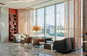 Foshan 5 étoiles exclusif personnalisé meubles de chambre d'hôtel de luxe à vendre avec chaise Table lit commode armoire - Product Image 5