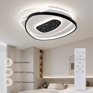Modern Dimmable <b>Led</b> Ceiling <b>Light</b> With Remote Tri Color Acrylic Iron <b>For</b> Bedroom Living <b>Room</b> Home Decor Surface Mount - Product Image 4