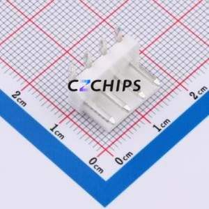 VH-4AW Wire-to-Board Pin Header Bent Lead Through Hole,P=3.96mm Connector 1x4P 3.96mm Right Angle Insert 4P - Product Image 1