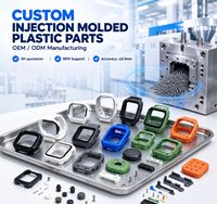 Cangkang Plastik Perangkat yang Dapat Dipakai dengan Cetakan Khusus OEM Pengembangan Cetakan Injeksi MOQ Rendah Suku Cadang Elektronik Plastik