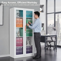 Armoire de classement mobile en acier, meuble de rangement métallique pour bureau, armoire de rangement de documents, bibliothèque, vitrine, pour école et atelier