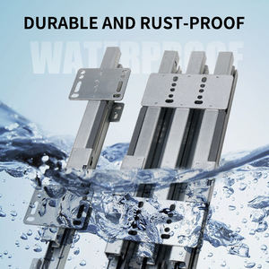 Glissière encastrée à extension complète pour <span class=keywords><strong>rail</strong></span> de tiroir d'armoire <span class=keywords><strong>Rail</strong></span> télescopique caché à montage inférieur - Product Image 4