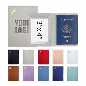 Clip para Documentos de Viaje Multifuncional de Cuero, Bolsa de Protección para Pasaportes, Logotipo Personalizable - Product Image 1