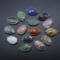 Pendentif Binaural en Agate de Cristal et Jade, avec Cristal de Poudre d'Améthyste et Lapis Lazuli Facetté, Bijoux en Gros de Chine