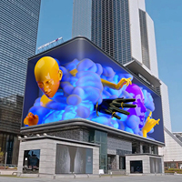 Layar LED Tetap Luar Ruangan Ukuran Khusus, Billboard Iklan Warna Penuh Tahan Cuaca dengan Remote Control