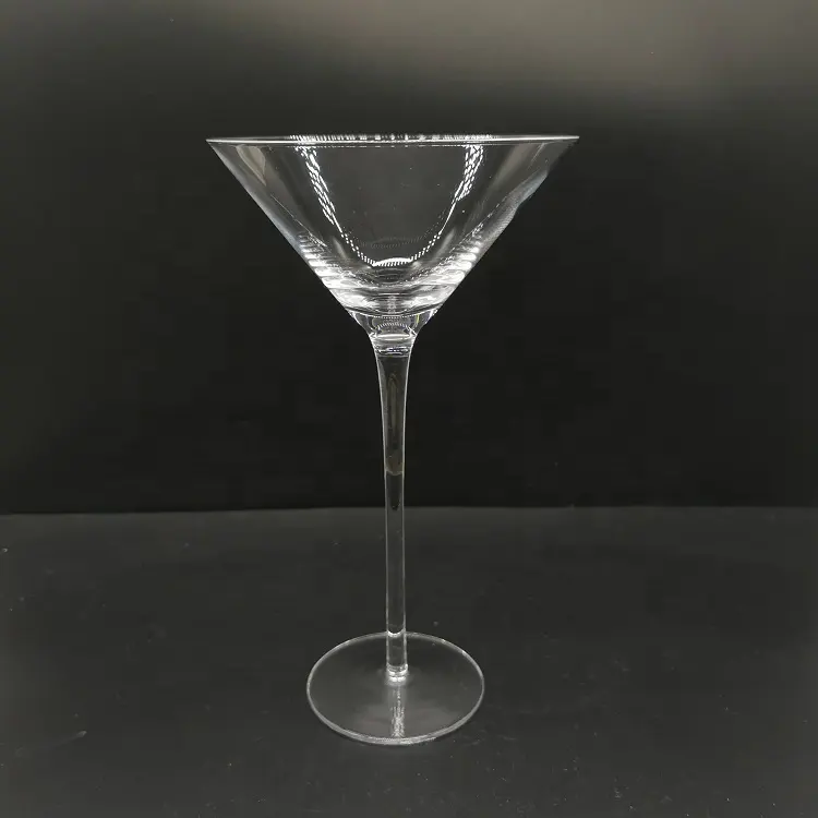 10oz terbalik berbentuk kerucut batang Martini kacamata Bar aksesoris Stemware cocktail mexican cup Glassware