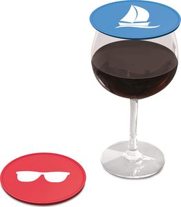 Custom Logo 10cm Silicone Drink Covers <b>Reusable</b> Wine Glass Lids Food for Outdoor Entertaining - Product Image 5