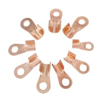 Kit d'assortiment de 90 cosses à anneau en cuivre nu de type OT, cosses de câble à sertir électriques, connecteurs à anneau pour fils