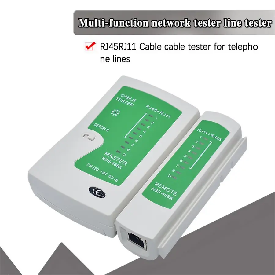 RJ45 RJ11 RJ12 Network Cable Tester Cat5 Cat6 UTP LAN Cable Tester Networking Wire Telephone Line Detector Tracker Tool