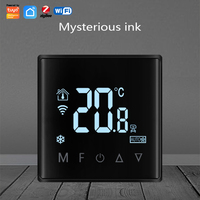 Panneau de commande de thermostat intelligent sans fil Zigbee Wifi TUYA pour climatiseur central et ventilateur