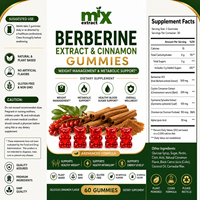 Complément Alimentaire Gommes à la Berbérine et à la Cannelle Marque Blanche pour la Gestion du Poids et le Soutien Métabolique