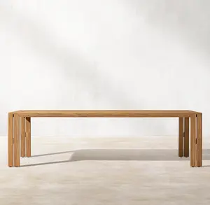 Sassanid – ensembles de Patio de jardin, mobilier d'extérieur d'hôtel de luxe, Table à manger <span class=keywords><strong>en</strong></span> teck Matiran, nouvel arrivage - Product Image 2