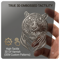 Film hydrogel de protection d'écran pour téléphone portable, motif texturé 3D, vernis, confidentialité, 120x180mm, pour machine de protection d'écran