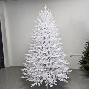 Árbol de Navidad Nevado de 225 cm (7.5 pies), Pino Grueso con Nieve Artificial, Mezcla de PE y PVC, Árbol de Navidad Premium para Interiores con Luces LED Encastradas - Product Image 4