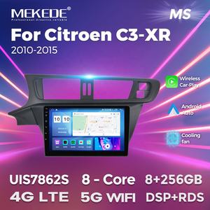 Système stéréo de voiture MEKEDE MS, écran IPS 8 cœurs, résolution 1280*720 pour Citroën <span class=keywords><strong>C3</strong></span>-XR 2010-2015, 4G WIFI BT Navigation - Product Image 2