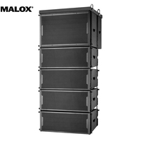 Equipo de DJ Profesional, Sistema de Sonido, Altavoz de Línea de 8, 10 y 12 Pulgadas, Pasivo, Metálico, MALOX LA-208S