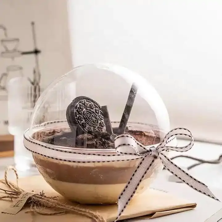 תיבת אריזת כדור שקוף יצירתי שקוף עבור מיכלי חג המולד ליל כל הקדושים מתנה לארוז