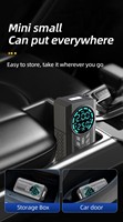 Compresseur d'air numérique intelligent portable sans fil à grand écran pour voiture, gonfleur de pneus ABS, batterie externe, gonflage rapide, petit format