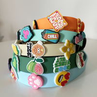 Collar de Lujo para Perros y Gatos, Ajustable, con Logotipo Personalizado, de PVC Impermeable, con Dijes, Diseño de Moda, Venta Caliente