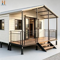 Maison modulaire de luxe à toit plat de 20 pieds ou 40 pieds, extensible et pliable, pour complexe hôtelier - Zhonghuan Living