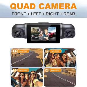 2025 Neue FHD1080P Auto kamera mit 4 Kanälen Vorder-und Rückseite IPS Screen Dash Cam Abarth Marke 12 Monate Garantie - Product Image 3