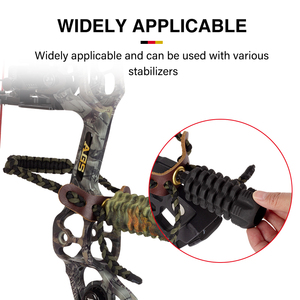 STARCN Correa de Muñeca para Arco de Tiro con Arco, Cordón de Nylon Trenzado Ajustable, Yugo de Cuero de Grano Completo, Ojal de Latón para Accesorios de Arco Compuesto - Product Image 4