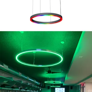 Светодиодный светильник с дистанционным управлением и круглым кольцом для проектов с алюминиевым корпусом