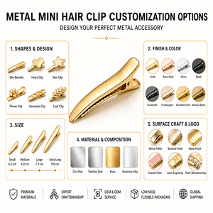 <span class=keywords><strong>Barrettes</strong></span> à <span class=keywords><strong>cheveux</strong></span> en alliage de zinc 3D personnalisées Mosen, <span class=keywords><strong>barrettes</strong></span> en strass plaquées argent, marque OEM exclusive personnalisée - Product Image 3