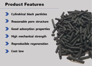 Purification de l'air de voiture Charbon actif à surface spécifique élevée Enlever les déchets d'air <span class=keywords><strong>Pellet</strong></span> Colonne de charbon actif - Product Image 3