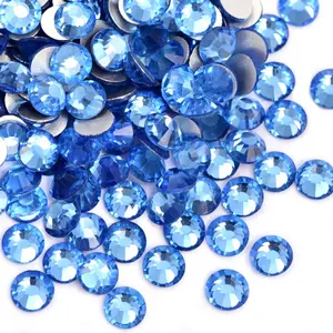 1400pcs AB Color Crystal Flatback Glass Rhinestone Sticker Nail Art Decoration Gems Non Hot Fix Strass Stones