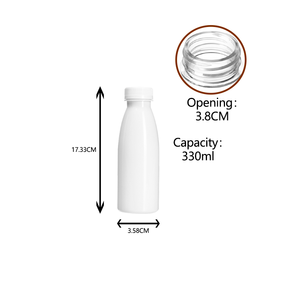 8 once di bottiglie di <span class=keywords><strong>latte</strong></span> in plastica da 250ml di contenitori per bere acqua e succo rotondo per bar ristoranti-per bevande energetiche di Soda Whisky - Product Image 6