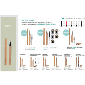 <span class=keywords><strong>Bio</strong></span> rechargeable créatif nouvel emballage cosmétique écologique biodégradable et recyclable Tube <span class=keywords><strong>Eyeliner</strong></span> vide en bois de bambou - Product Image 4