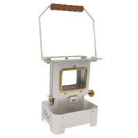 Lampe à kérosène de camping en plein air, poêle pliable, chauffage, lanterne à feu, fenêtre en verre, lampe à kérosène