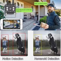Caméra de sécurité sans fil WiFi 4G Extérieur Étanche Boîtier entièrement métallique Surveillance IP CCTV Vidéo à distance