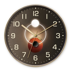 Khuyến Mại Bắc Âu Thời Trang Sáng Tạo Nghệ Thuật Sơn Nhựa Tùy Chỉnh Phòng Khách Im Lặng Vòng Quà Tặng Đồng Hồ Treo Tường - Product Image 3