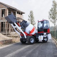 Camion malaxeur à béton certifié EPA, 8 m³, châssis 6x4, pour travaux routiers