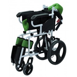 Conception pliante de <span class=keywords><strong>chariot</strong></span> de voyage portatif de fauteuil roulant manuel en aluminium léger classique pour les personnes âgées et handicapées - Product Image 5