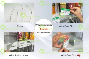 חוצץ מדף פלסטיק באיכות גבוהה ולוחיות מחיצה-מארגן אחסון מתכוונן למדפים קמעונאיים - Product Image 5