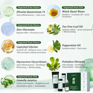 Productos orgánicos para el cuidado de la piel, parches para espinillas, eliminación de cicatrices de acné, limpiador facial, suero antiacné, juego para el cuidado de la piel - Product Image 2