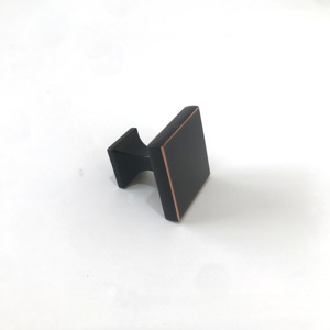 صنع في الصين بتصميم عصري ، درج خزانة سوداء غير لامع ، مقابض مربعة ، مقابض سحب مع مخطط نحاسي - Product Image 3