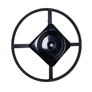Placa Giratoria de Hierro con Rotación Libre de 360 Grados, Diseño Industrial, Accesorio de Ferretería Negro - Product Image 1