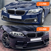 Untuk Seri 5 F10 F11 2011-2017 Grille Bar Tunggal Ganda LED Bercahaya ABS Hitam Mengkilap Baru 100% Sesuai Spesifikasi Grosir