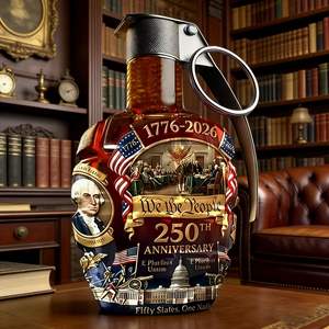 Regalo Patriottico per il 250° Anniversario degli Stati Uniti, Edizione 1776-2026, Bottiglia di Whisky USA, Bicchiere da Vino per il 250° Anniversario dell'America - Product Image 5