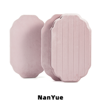 Plateau à bagues en velours de luxe en forme de nuage, logo personnalisé, plusieurs fentes, rangement pour bagues et boucles d'oreilles, présentoir pour bijouterie, plateau à bijoux